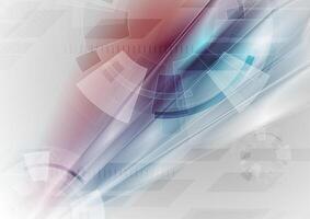 Sci-fi bright abstract technology background vector