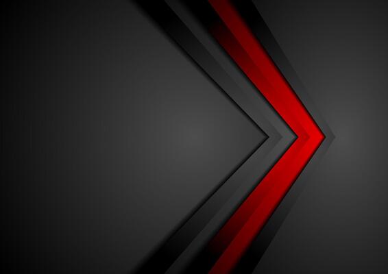 Red and black contrast tech arrows background