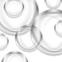 Abstract grey silver circles background vector