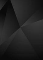Black abstract concept polygonal tech background vector