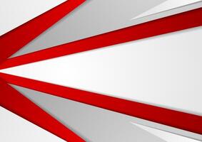 Abstract corporate red grey tech background vector