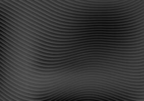Abstract black waves and lines pattern design vector