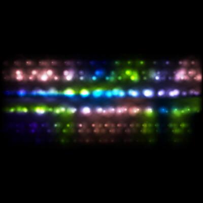 Colorful luminous bokeh festive background