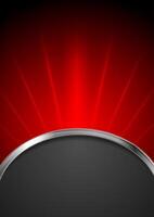 Abstract dark red tech background vector