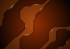 Abstract brown concept tech background vector
