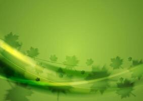 Color of the year 2017 Greenery waves background vector