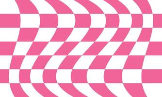Retro Groovy Wavy Psychedelic Checkerboard Check Y2K 90s Phone Case Background Stationary Fashion Textile Repeat Pattern vector
