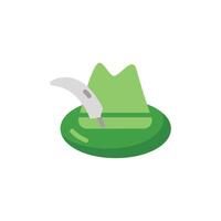 Tyrolean icon flat style vector