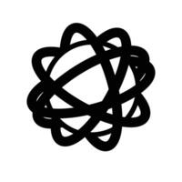 An atom symbol on a white background vector