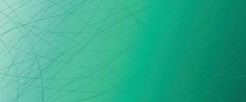 Abstract background with lines. Green gradient horizontal background with smooth lines. Abstract banner in green shades. Background for social networks vector