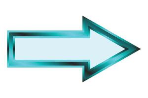 Arrow. Big arrow with gradient colors. Arrow symbol. Gradient arrow geometric shape vector