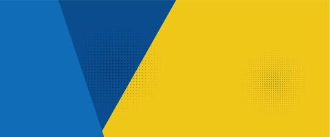 The ukrainian flag with a blue and yellow background vector