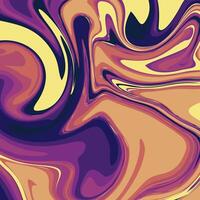 Abstract swirl background with orange, yellow and purple colors vector