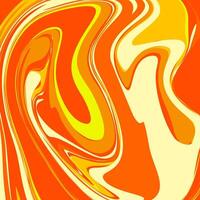 An abstract orange and yellow swirl background vector