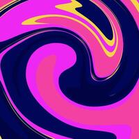 A colorful swirl pattern with pink, blue and yellow colors vector