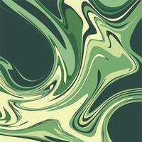 Abstract green and yellow swirled background vector