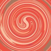 A red and orange swirl background with a spiral design vector
