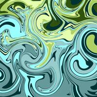 Abstract background with swirly shapes in green and blue vector