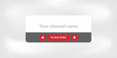 A channel name sign on a white background vector