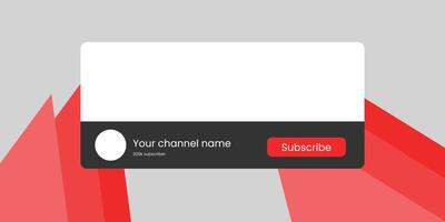 A red and white sign with the word subscribe on it vector