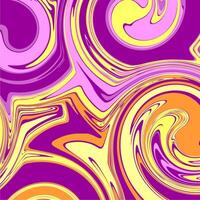 A purple and yellow abstract background with swirls vector