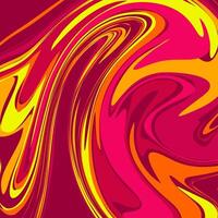 Abstract swirl background with red and yellow colors vector