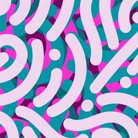 A colorful pattern with a lot of shapes vector