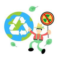 Save the earth, save the world, save the world, save the world, save the world vector