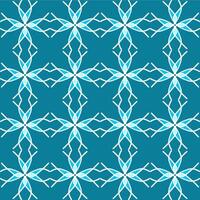A blue and white pattern with snowflakes vector