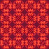 A red and orange pattern on a dark background vector