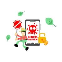 How to protect your phone from hackers vector