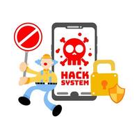 How to protect your phone from hackers vector