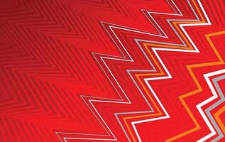 Abstract red and orange background with zigzag lines vector