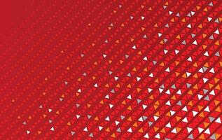 Abstract red and white triangles background vector