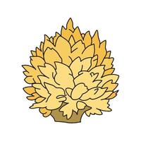 Shrub in doodle style. isolated on white background vector