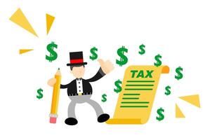 Tax calculator for small business vector