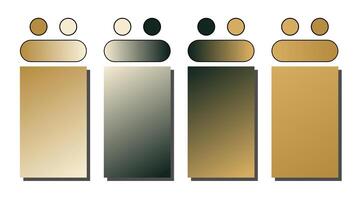 Set of gradient background. Cover set design with tan, cream, charcoal, gold color. Beautiful abstract gradient for covers, wallpapers, branding, business cards illustration vector