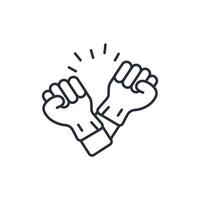 strike icon. .Editable stroke.linear style sign for use web design,logo.Symbol illustration. vector