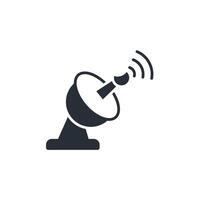ground station icon. .Editable stroke.linear style sign for use web design,logo.Symbol illustration. vector
