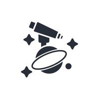 Astronomy icon. .Editable stroke.linear style sign for use web design,logo.Symbol illustration. vector