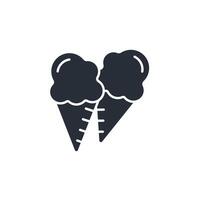 ice cream icon. .Editable stroke.linear style sign for use web design,logo.Symbol illustration. vector