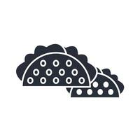 Taco icon. .Editable stroke.linear style sign for use web design,logo.Symbol illustration. vector