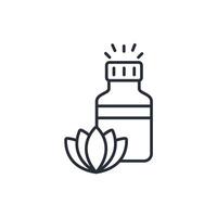 aromatherapy icon. .Editable stroke.linear style sign for use web design,logo.Symbol illustration. vector