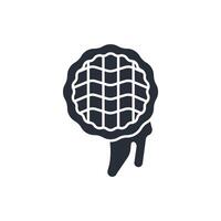 Waffle icon. .Editable stroke.linear style sign for use web design,logo.Symbol illustration. vector