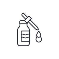 serum icon. .Editable stroke.linear style sign for use web design,logo.Symbol illustration. vector