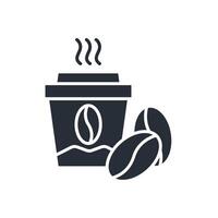 Coffee delivery icon. .Editable stroke.linear style sign for use web design,logo.Symbol illustration. vector