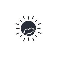 Sun icon. .Editable stroke.linear style sign for use web design,logo.Symbol illustration. vector