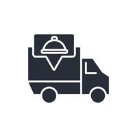delivery icon. .Editable stroke.linear style sign for use web design,logo.Symbol illustration. vector