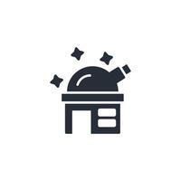 Observatory icon. .Editable stroke.linear style sign for use web design,logo.Symbol illustration. vector