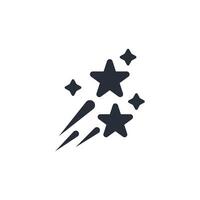 Shooting star icon. .Editable stroke.linear style sign for use web design,logo.Symbol illustration. vector